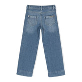 Chain Detailing Straight Leg Jeans